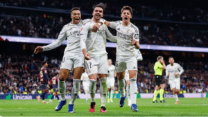 Mbappé, Asencio y Guler. Foto:REAL MADRID